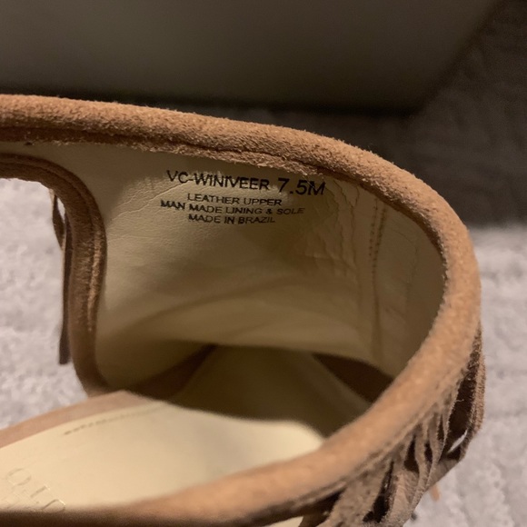 Vince Camuto Fringe Mule Sandals - Picture 5 of 5